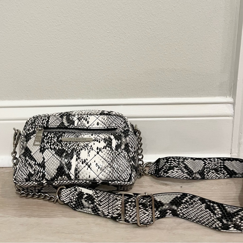 New Steve Madden Snake Skin Crossbody Purse